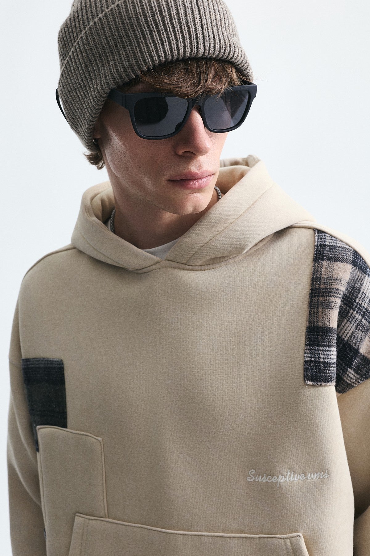 Boxy Fit Yama Detaylı Sweatshirt