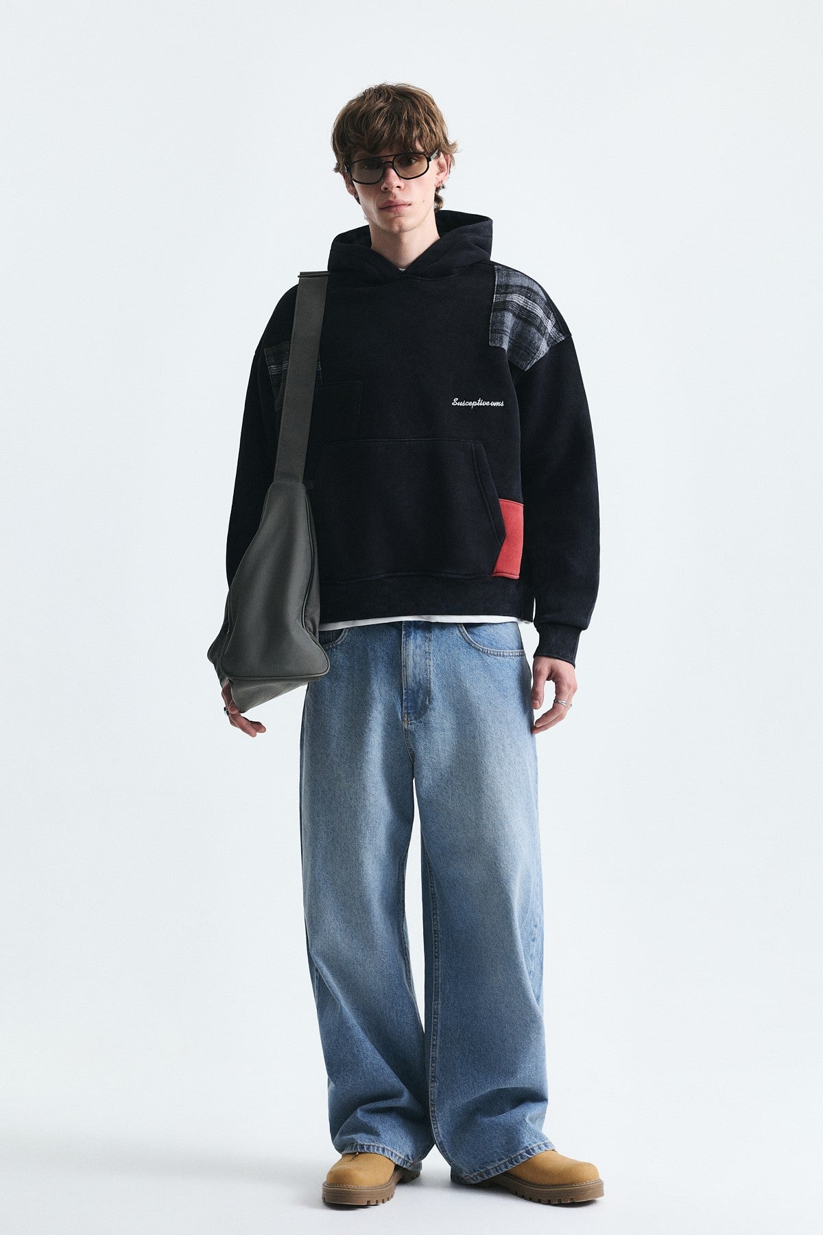 Boxy Fit Yama Detaylı Sweatshirt