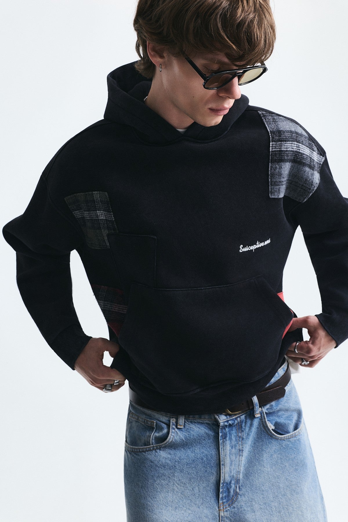 Boxy Fit Yama Detaylı Sweatshirt