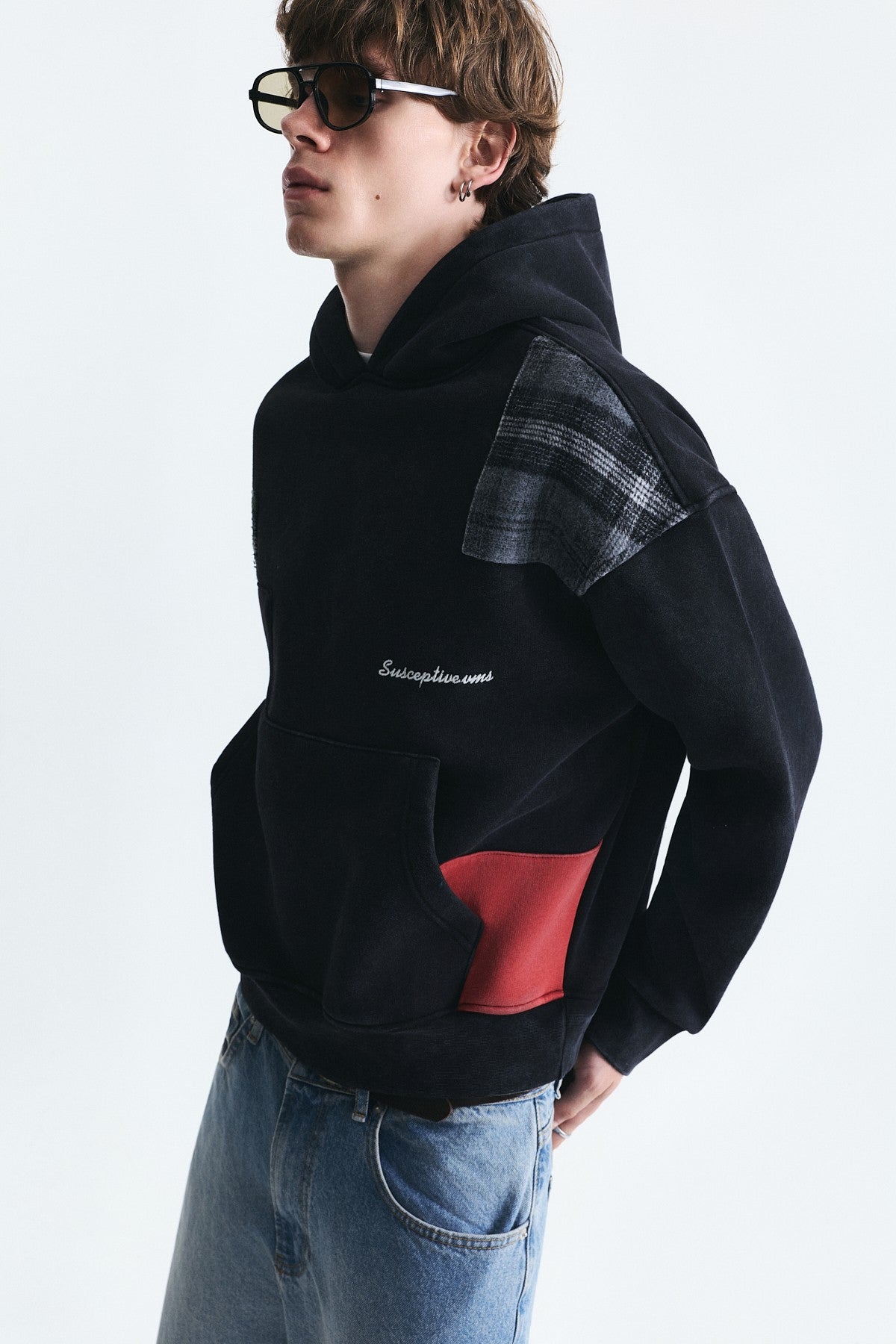 Boxy Fit Yama Detaylı Sweatshirt