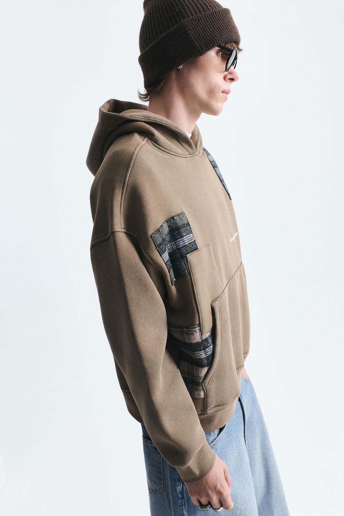 Boxy Fit Yama Detaylı Sweatshirt