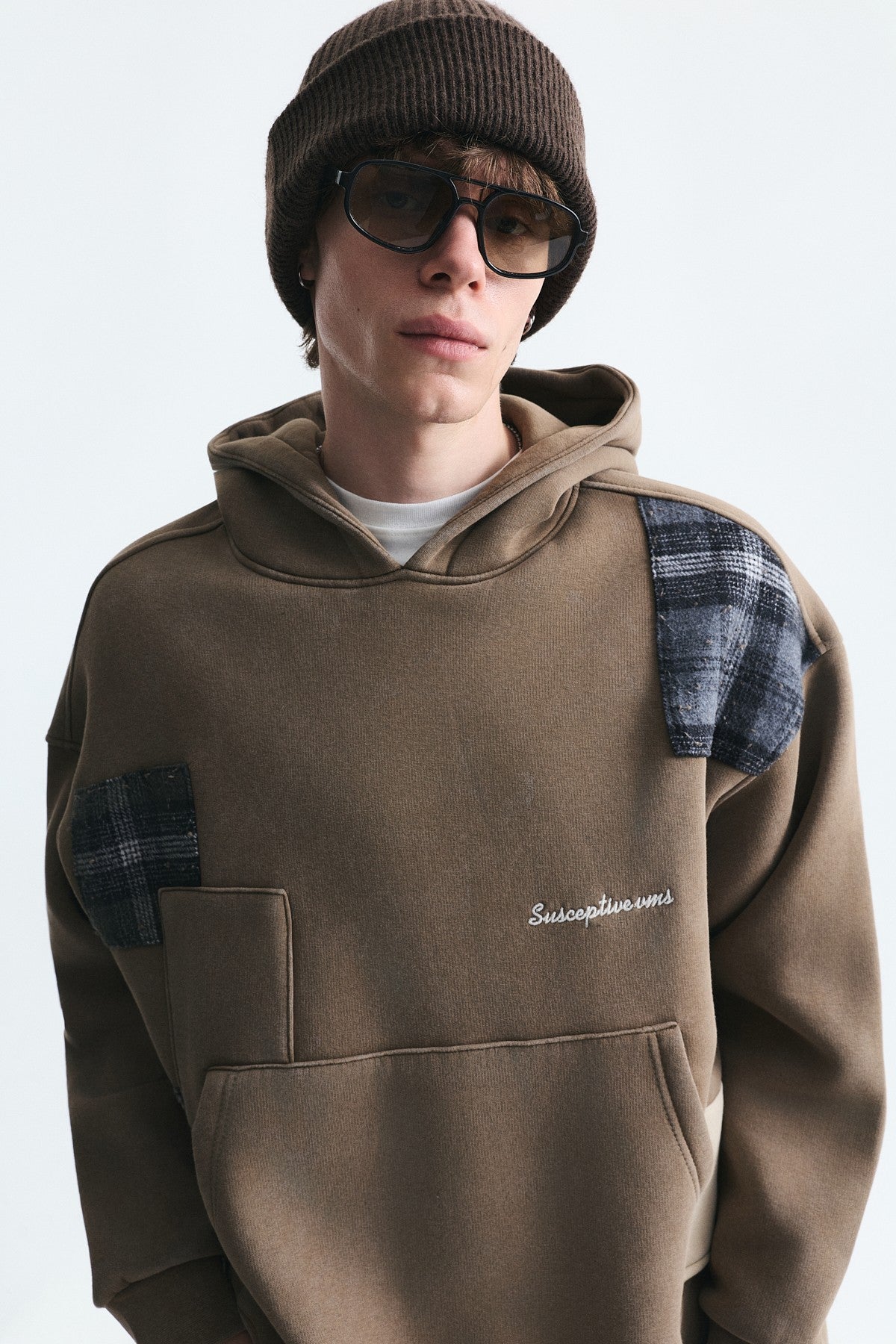 Boxy Fit Yama Detaylı Sweatshirt