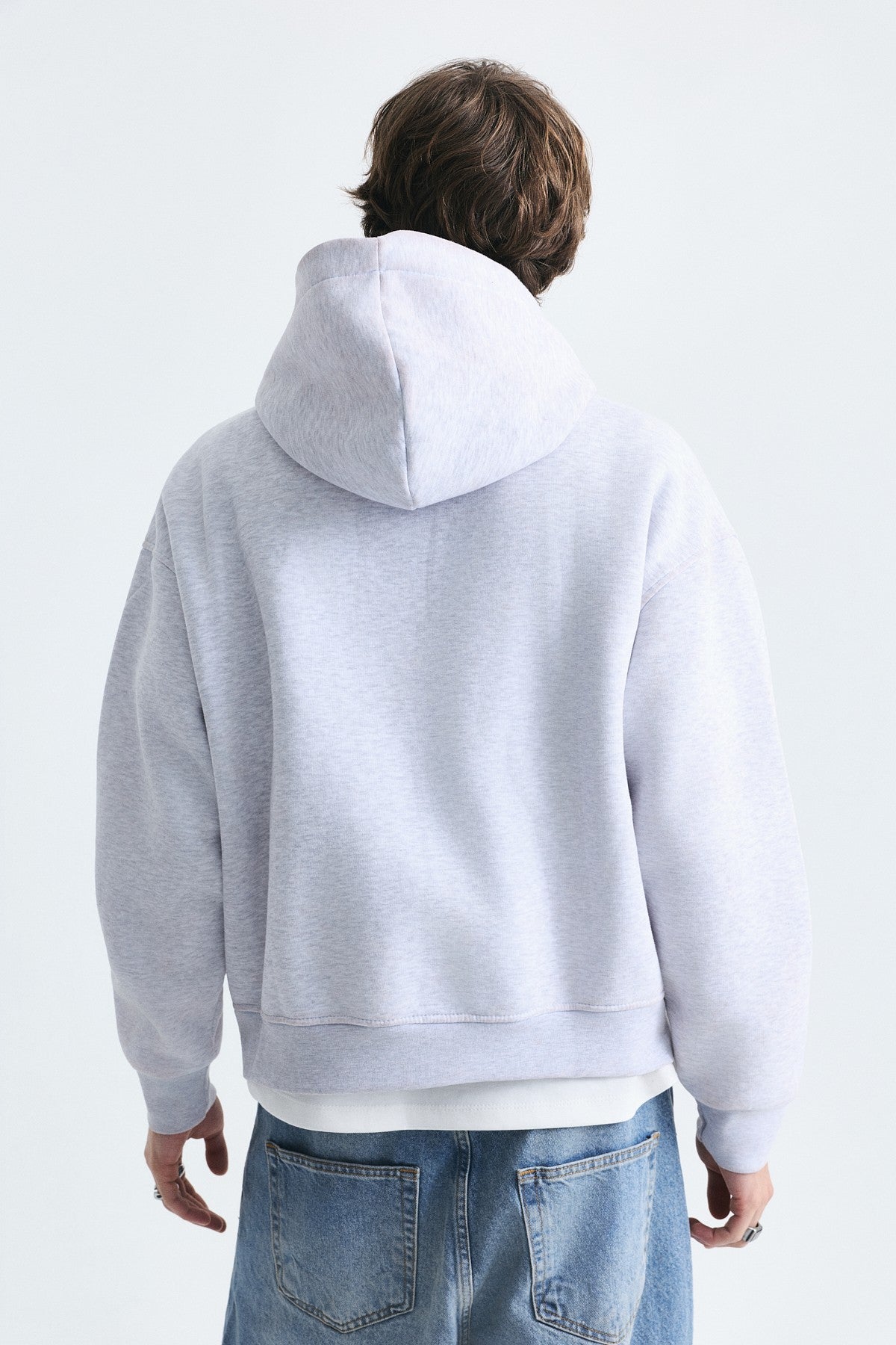 Boxy Fit Yama Detaylı Sweatshirt