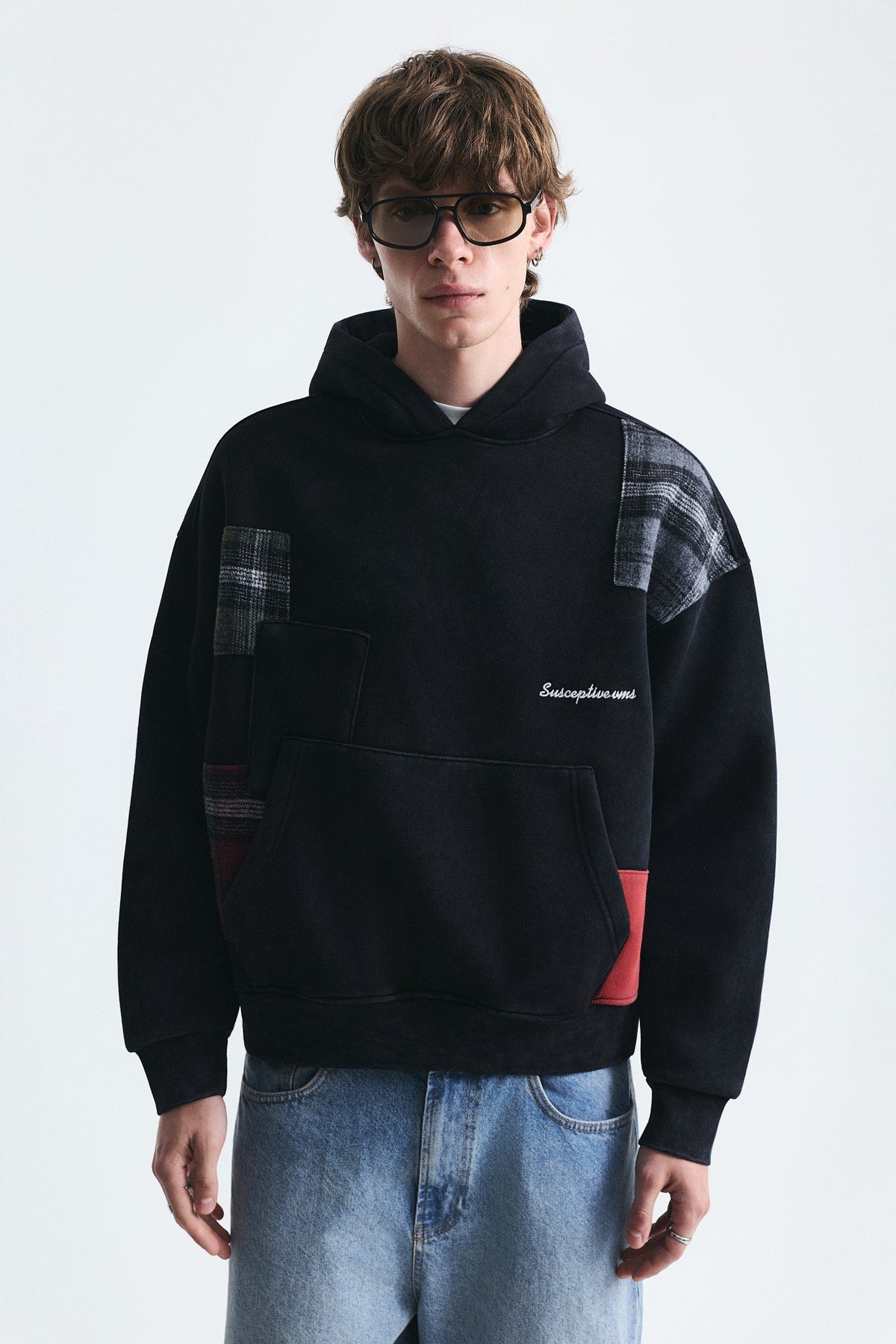 Boxy Fit Yama Detaylı Sweatshirt