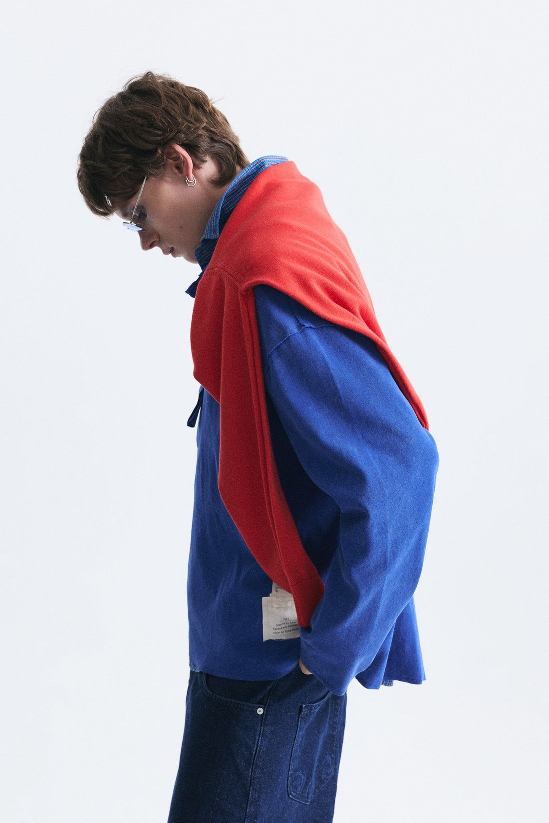 Relax Fit Polo Yaka Sweatshirt