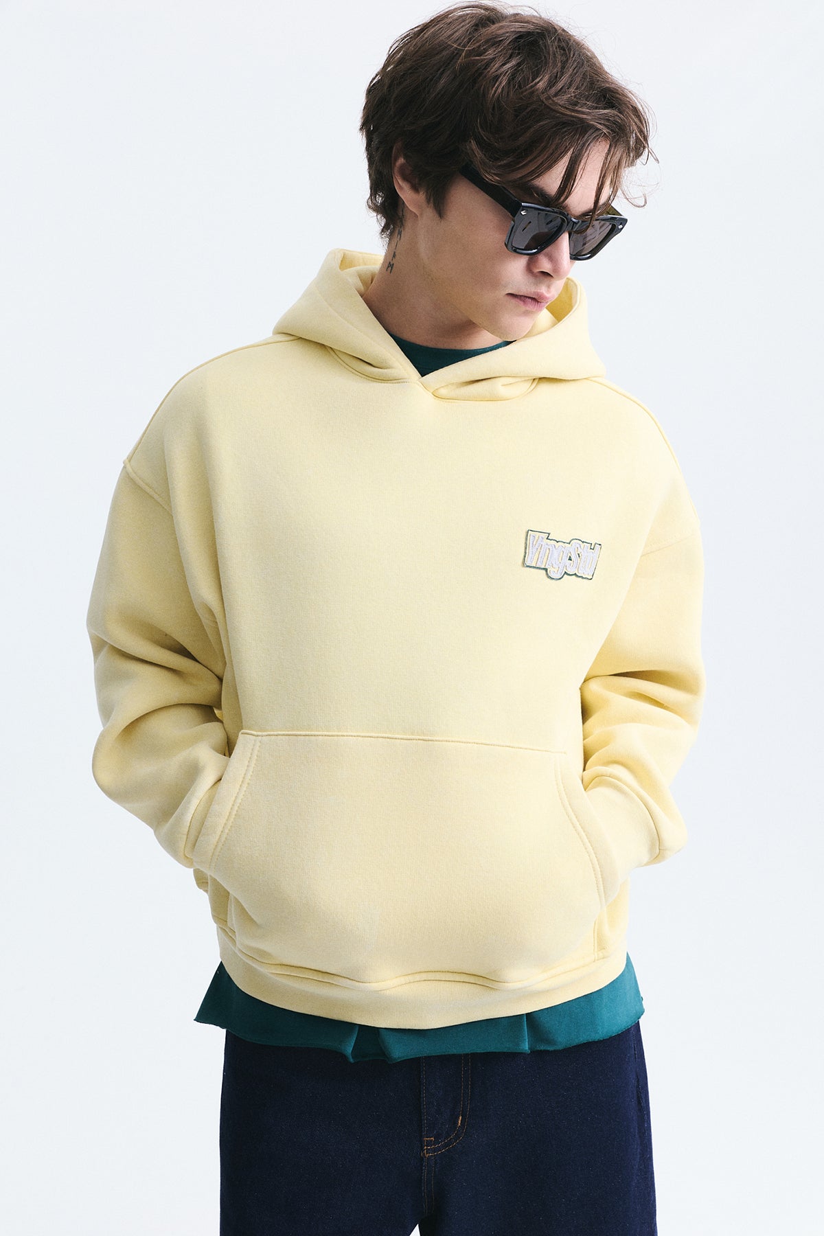 Oversize Sırt Baskılı Sweatshirt