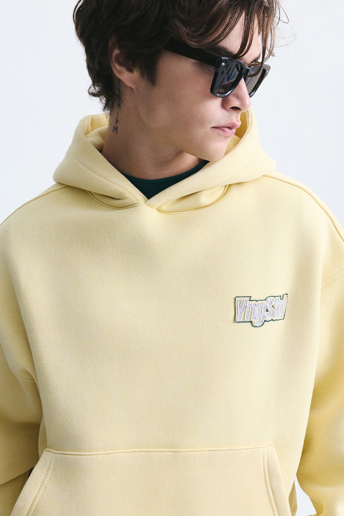 Oversize Sırt Baskılı Sweatshirt