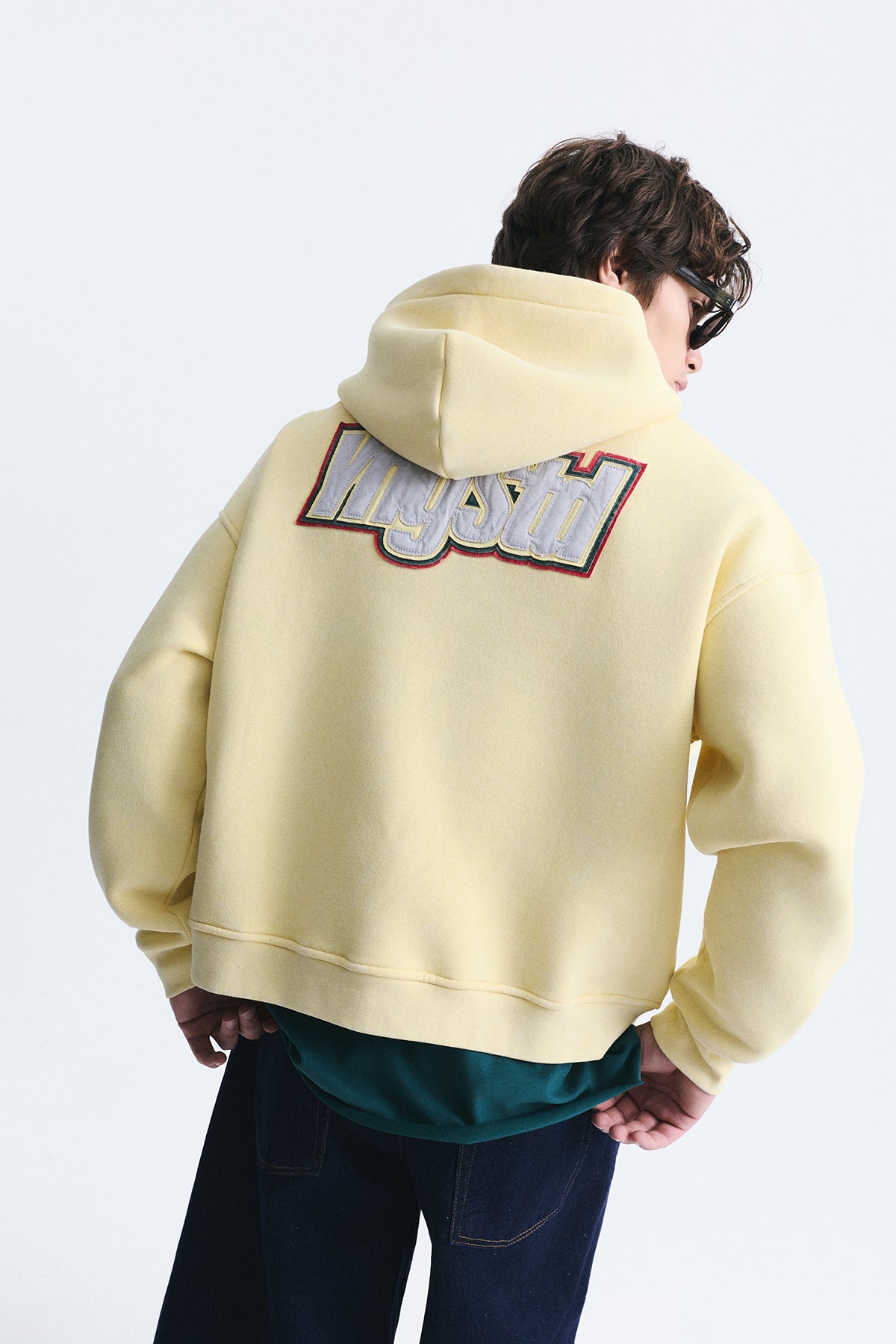 Oversize Sırt Baskılı Sweatshirt