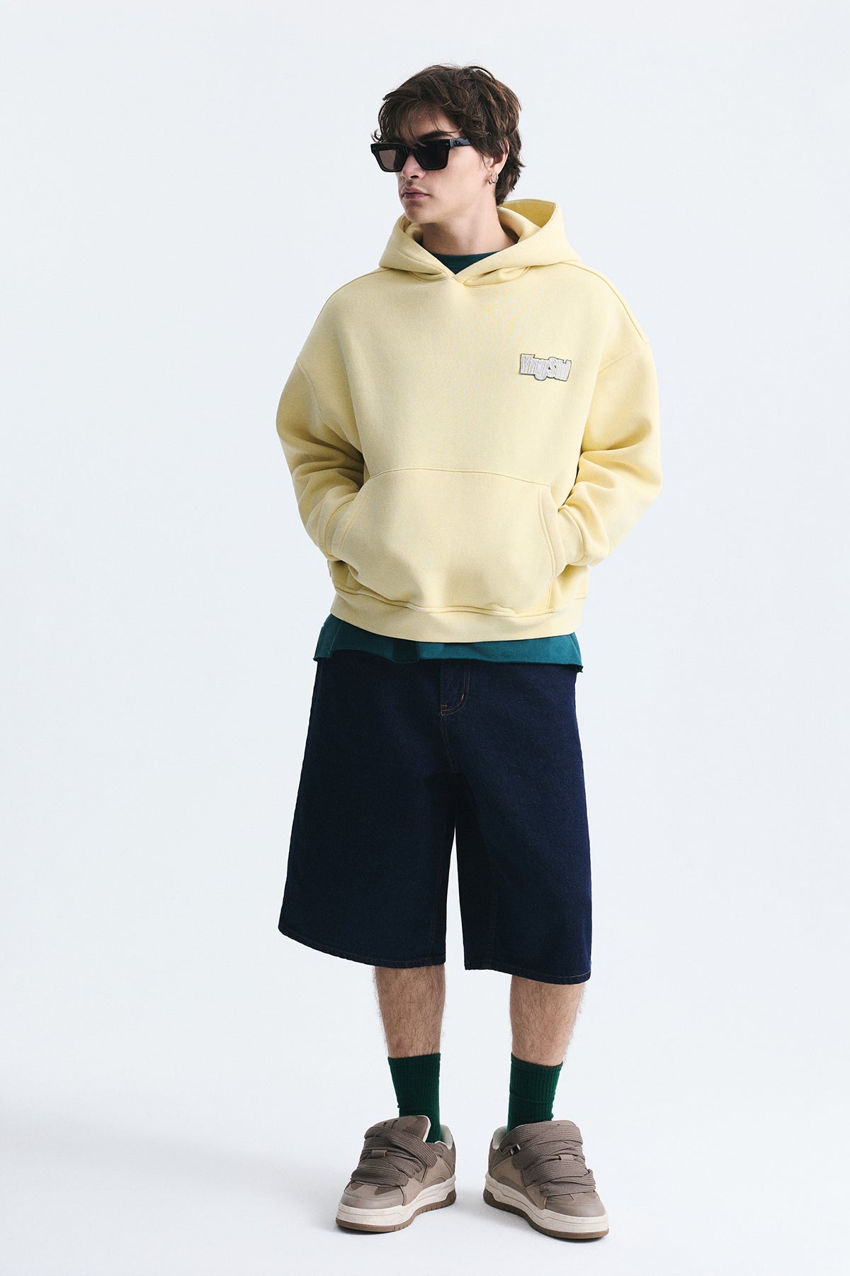 Oversize Sırt Baskılı Sweatshirt