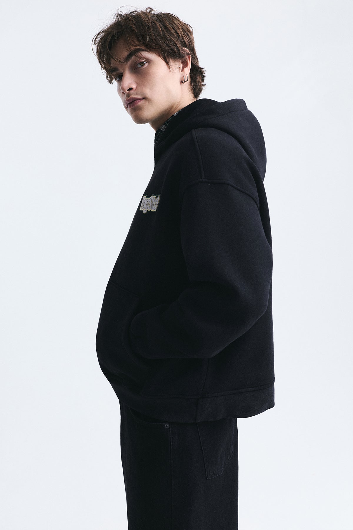 Oversize Sırt Baskılı Sweatshirt