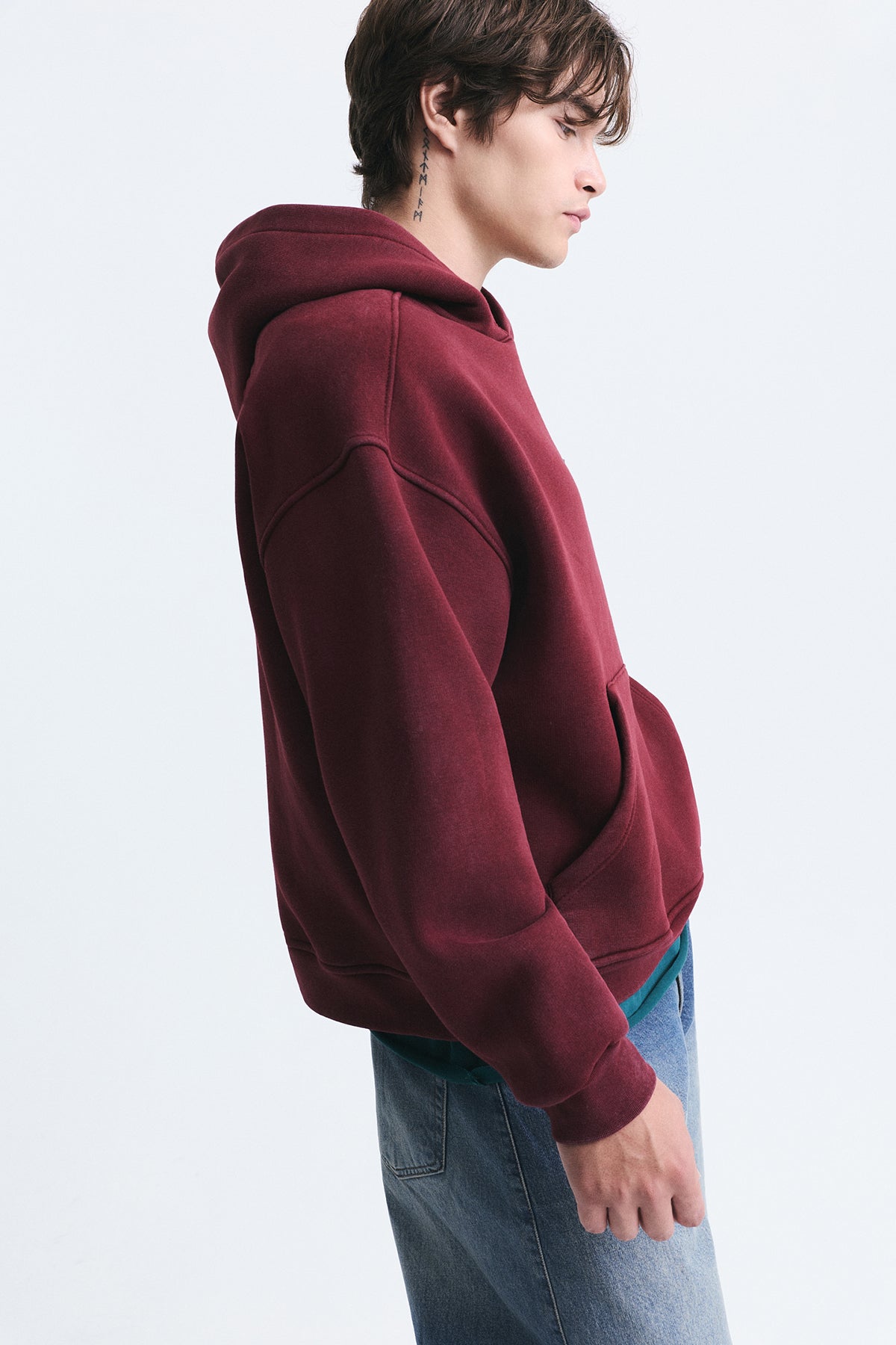 Oversize Sırt Baskılı Sweatshirt