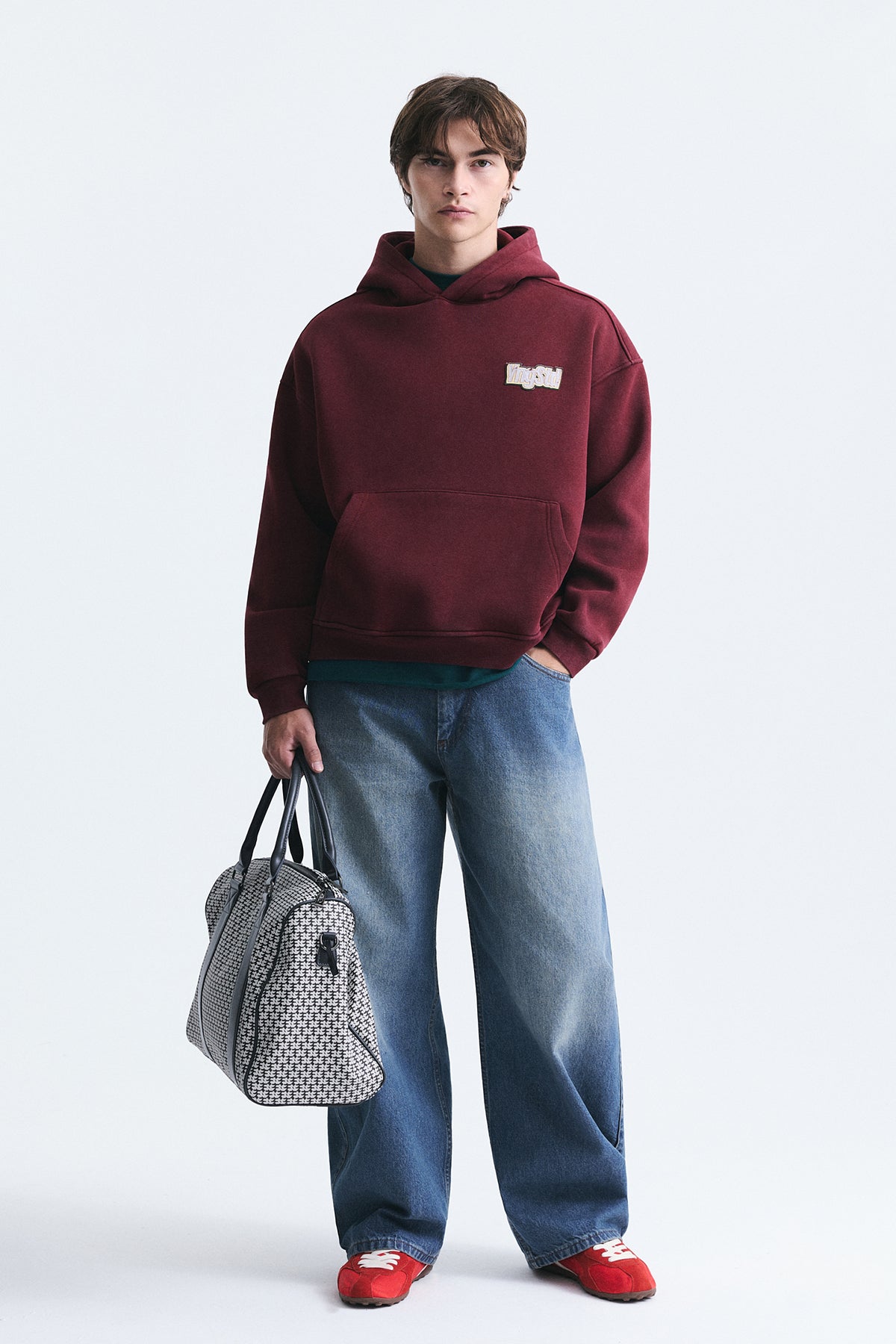 Oversize Sırt Baskılı Sweatshirt