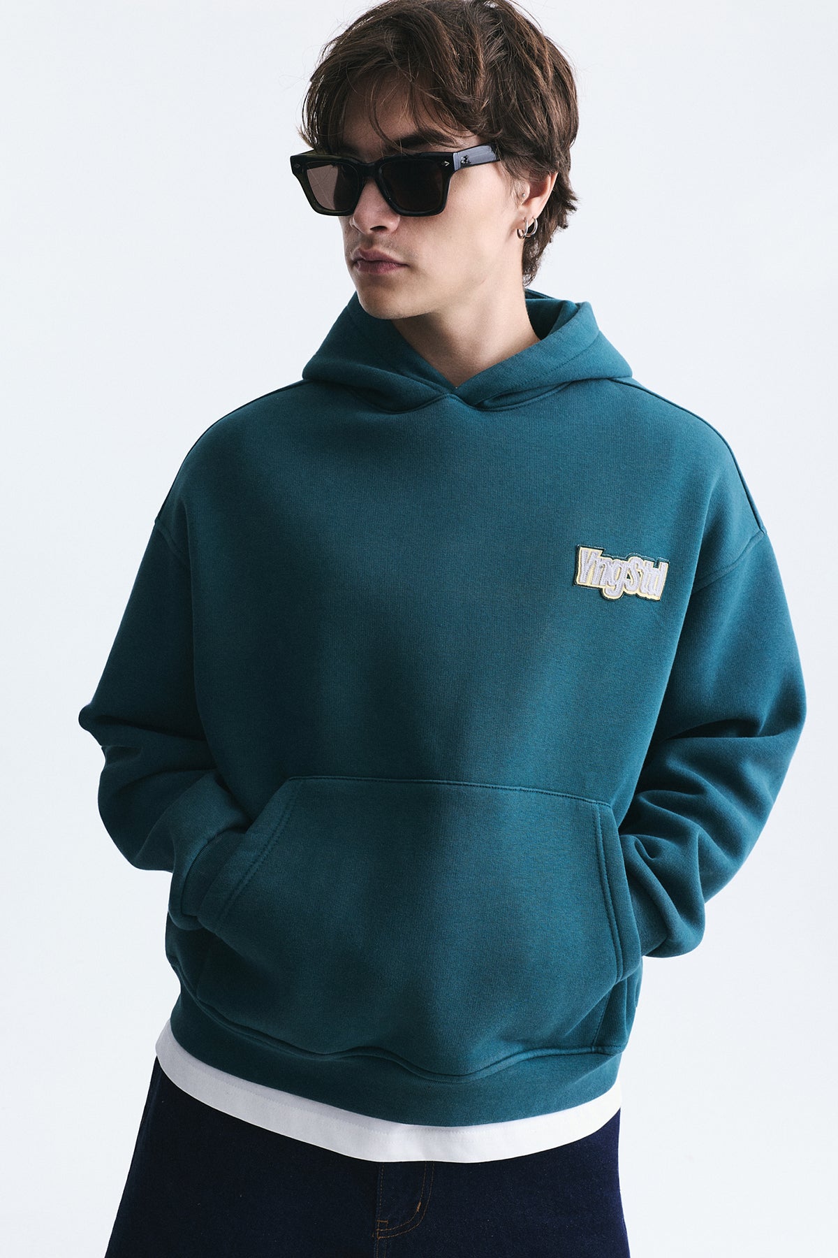 Oversize Sırt Baskılı Sweatshirt