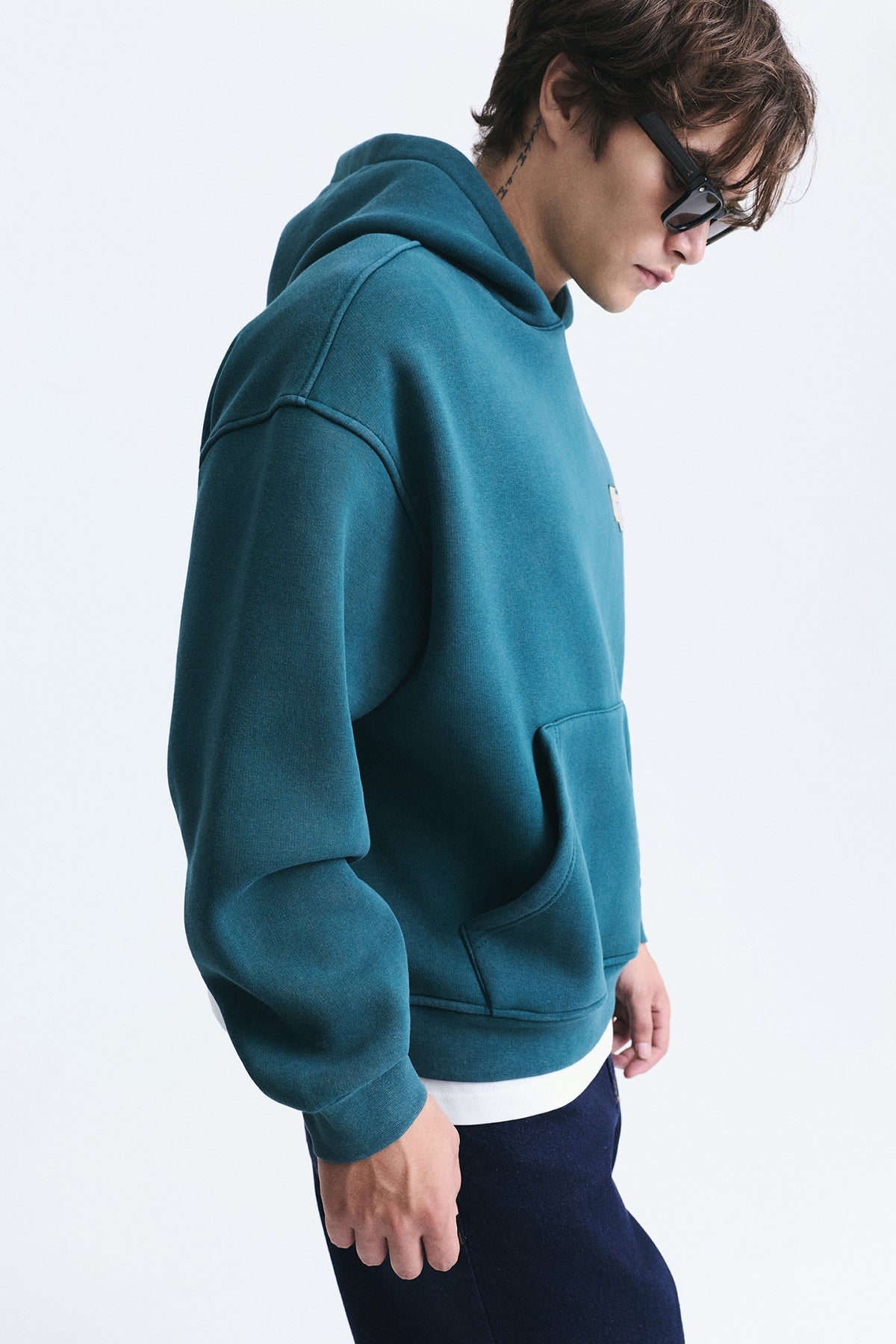 Oversize Sırt Baskılı Sweatshirt