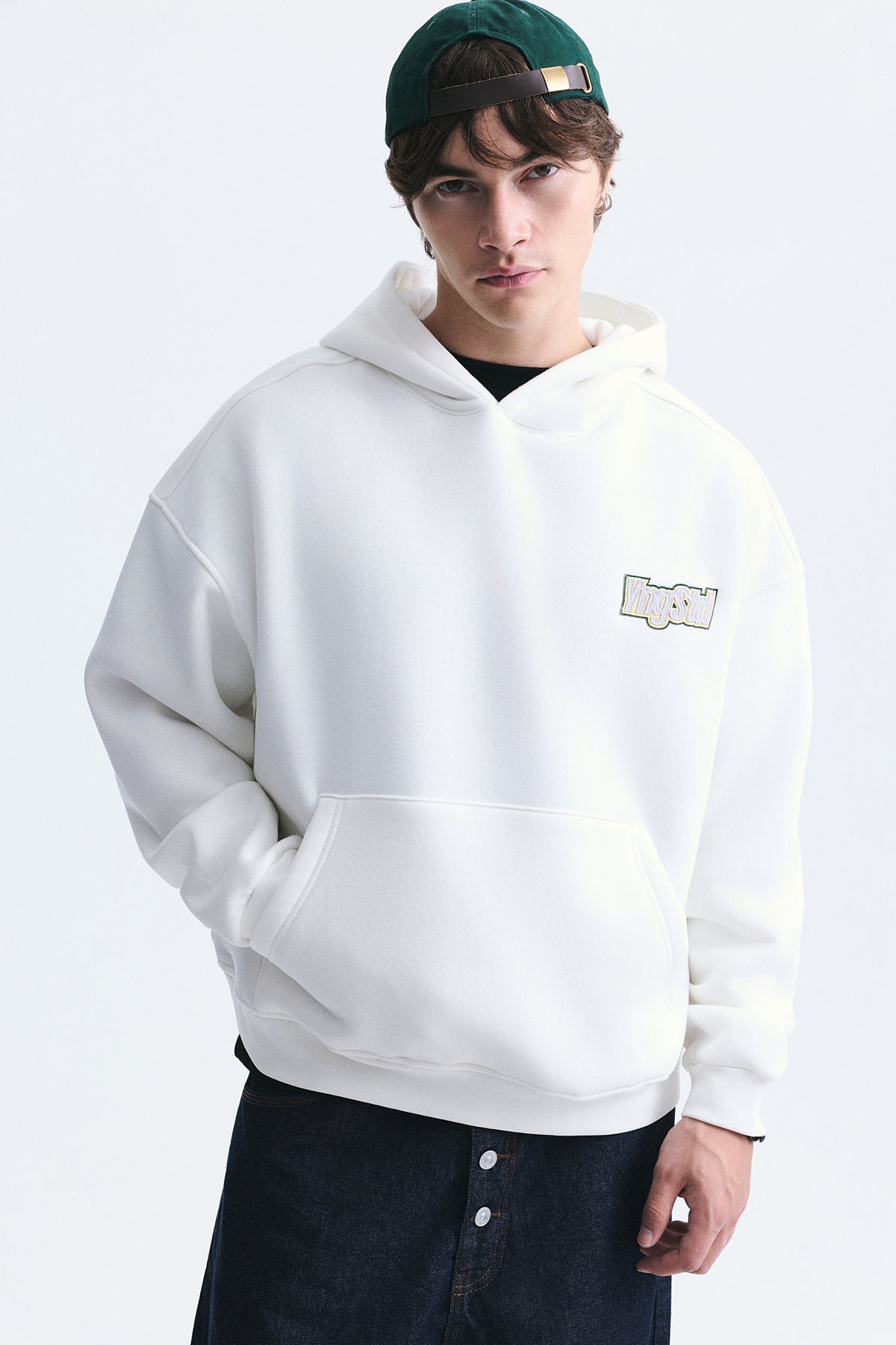 Oversize Sırt Baskılı Sweatshirt