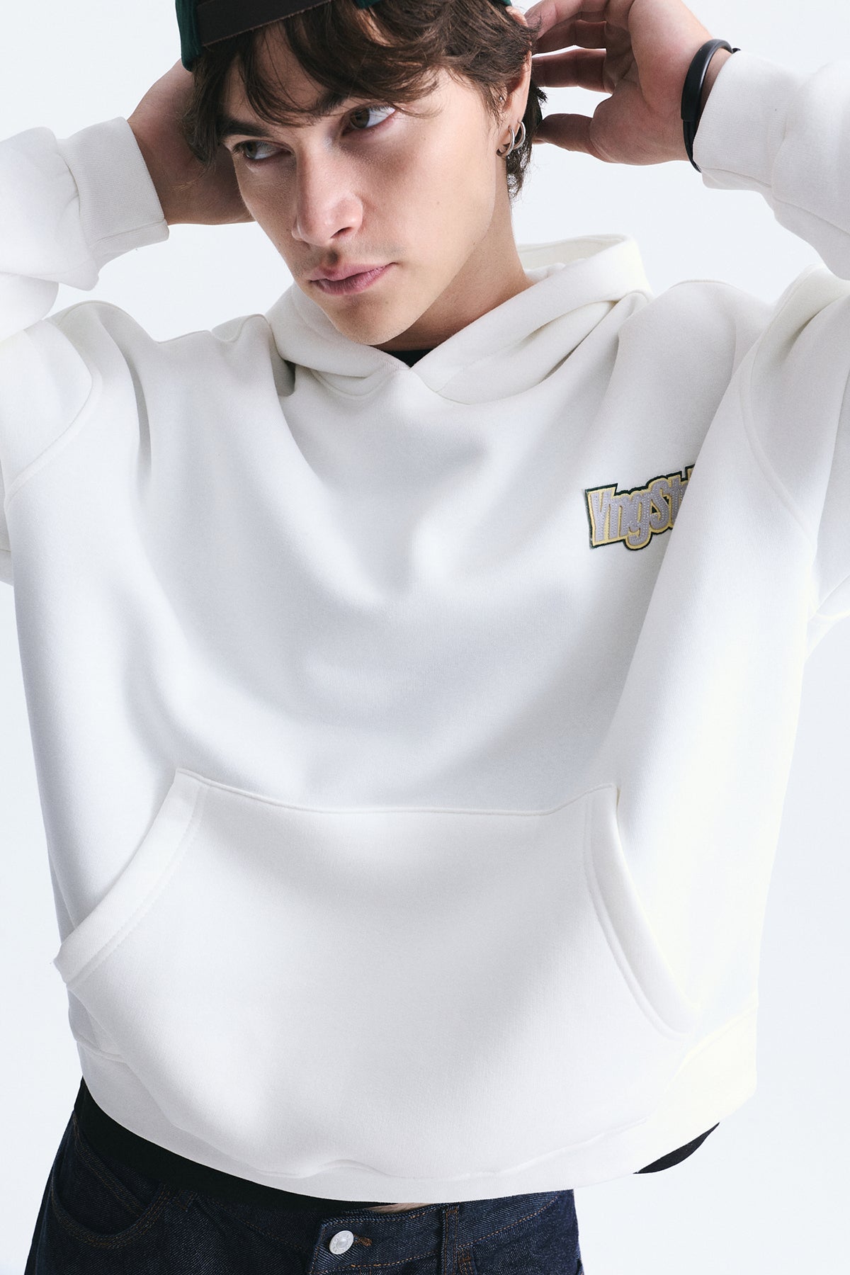 Oversize Sırt Baskılı Sweatshirt