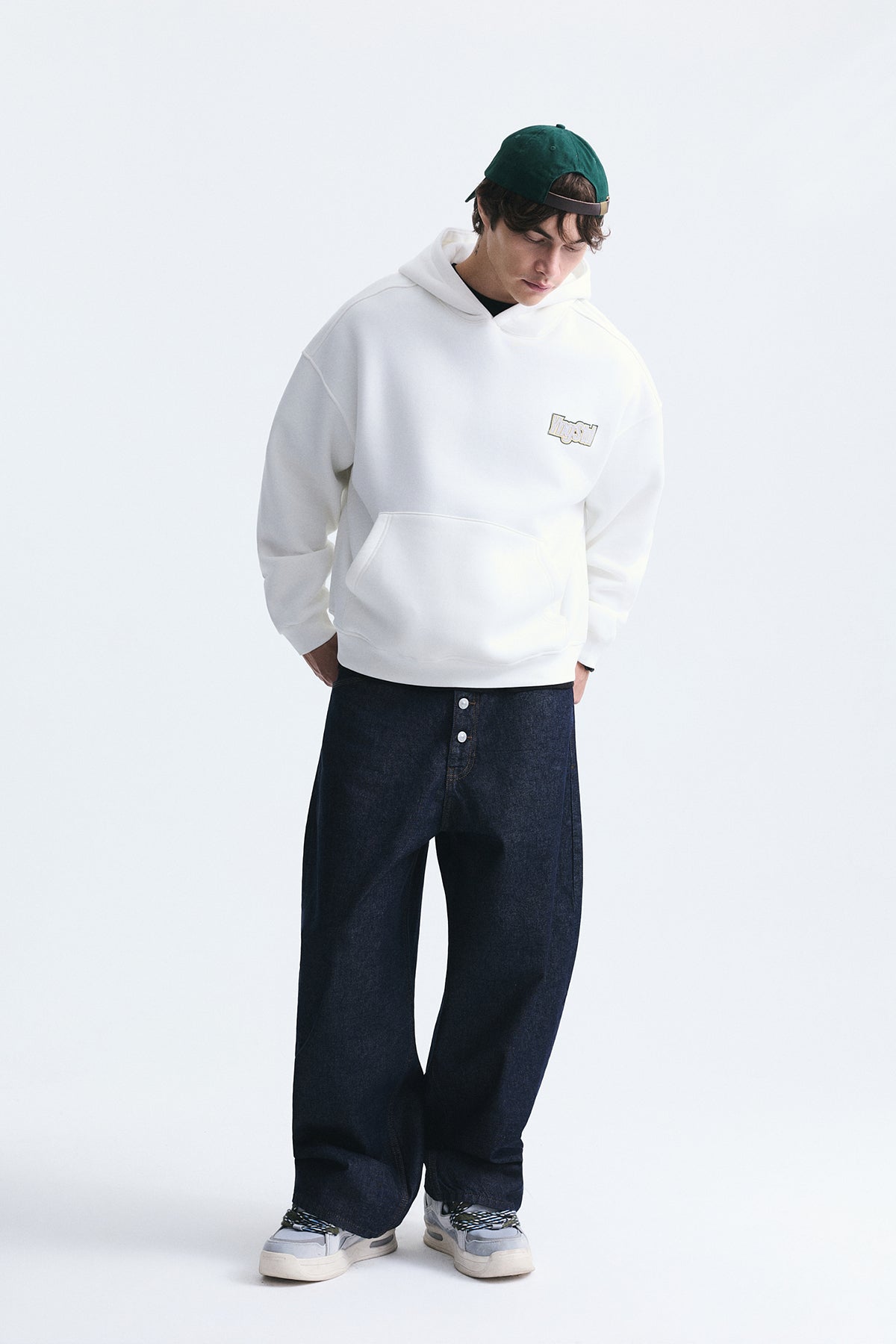 Oversize Sırt Baskılı Sweatshirt