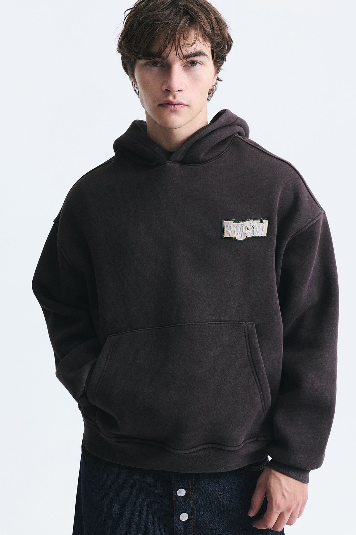 Oversize Sırt Baskılı Sweatshirt