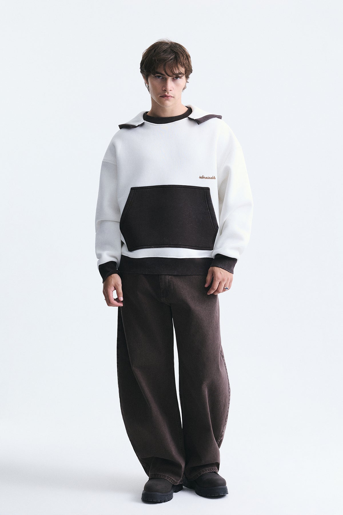 Blok Renkli Oversize Sweatshirt