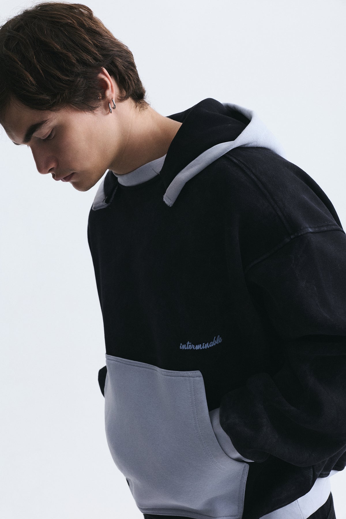Blok Renkli Oversize Sweatshirt