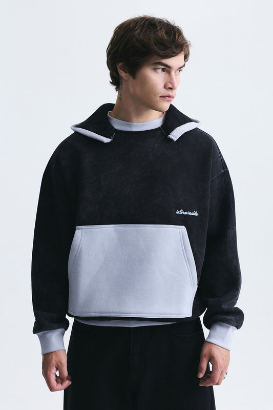 Blok Renkli Oversize Sweatshirt