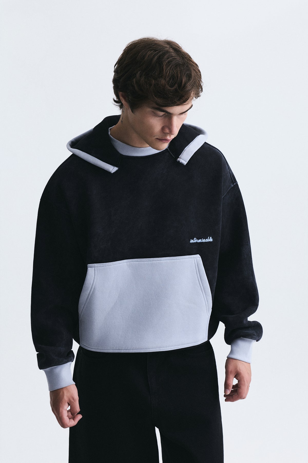 Blok Renkli Oversize Sweatshirt