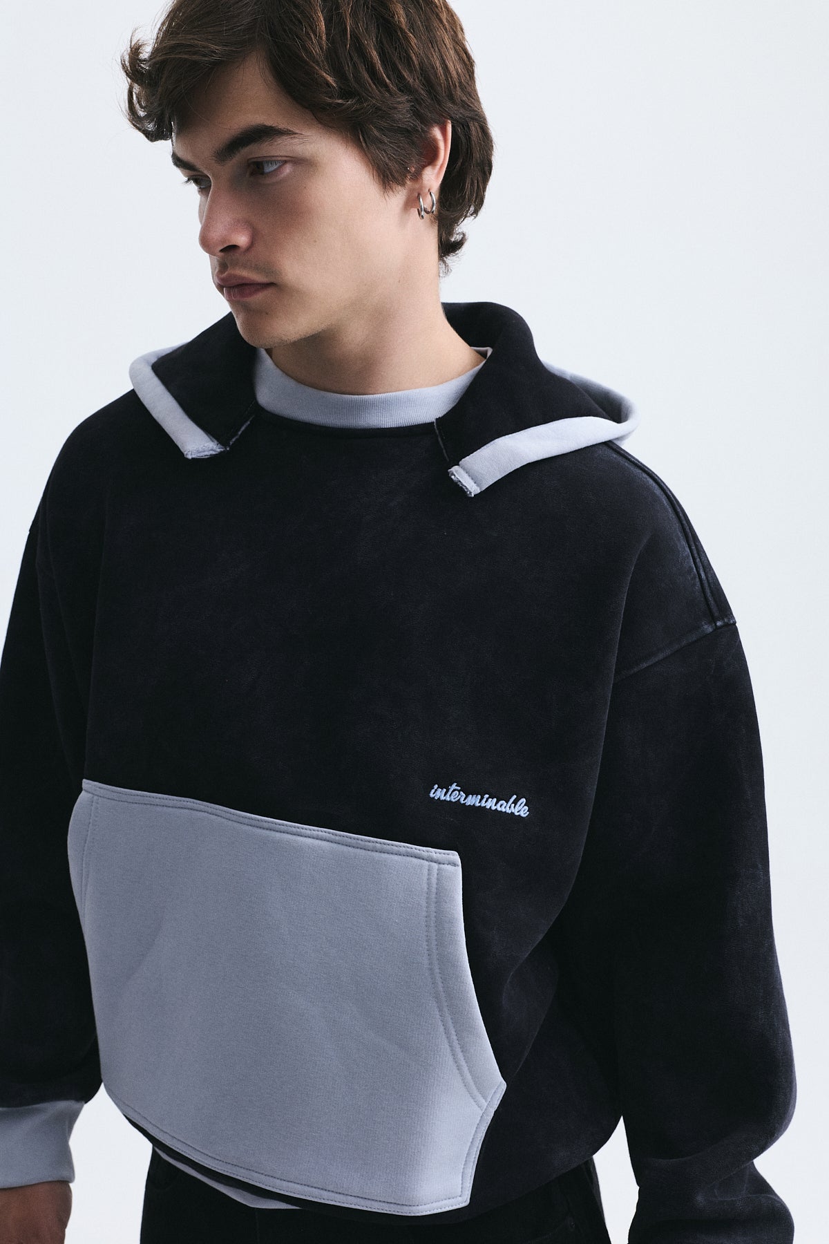 Blok Renkli Oversize Sweatshirt