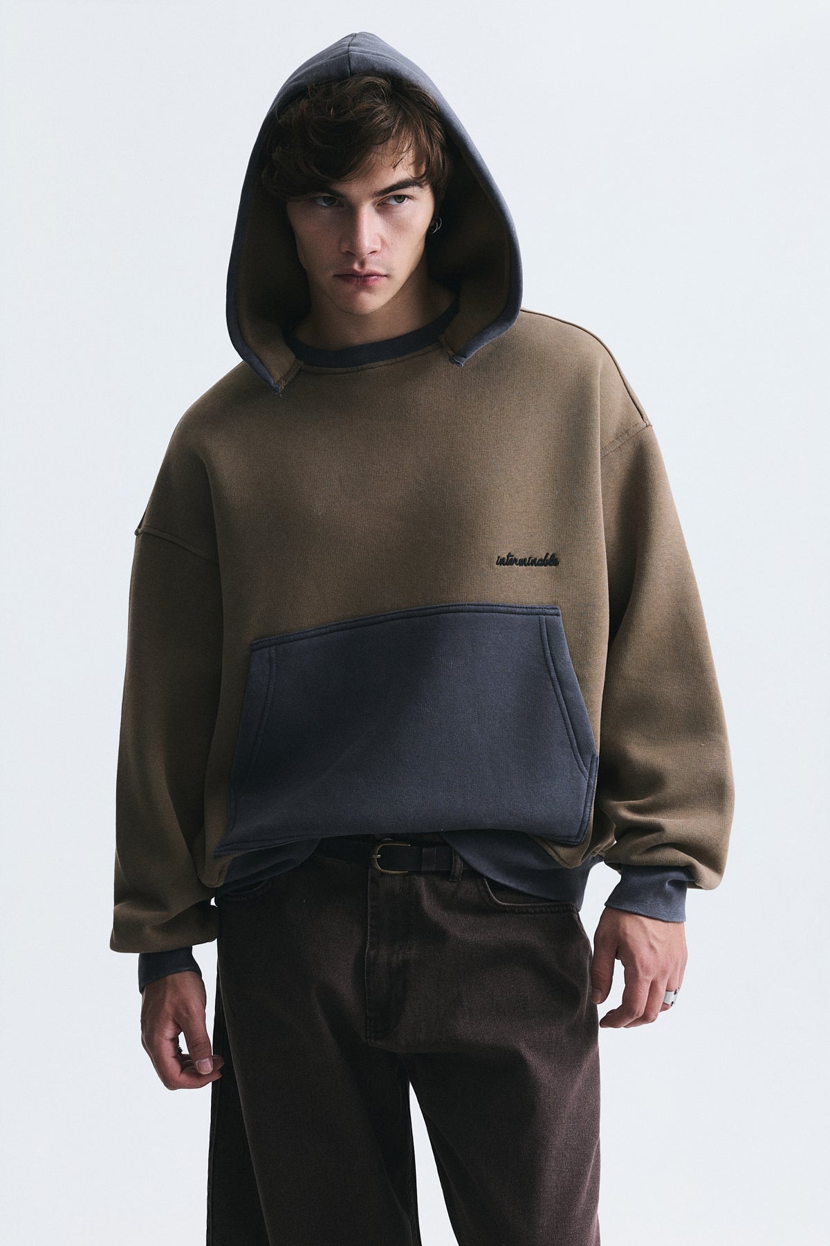 Blok Renkli Oversize Sweatshirt