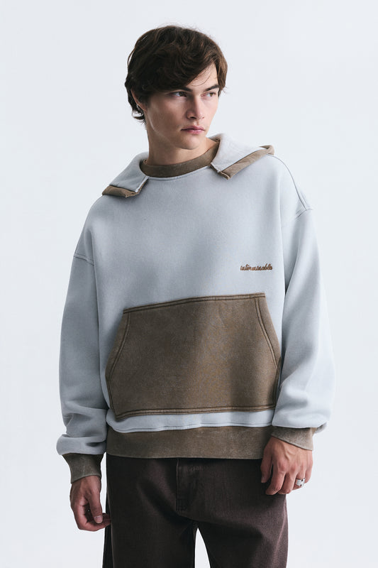 Blok Renkli Oversize Sweatshirt