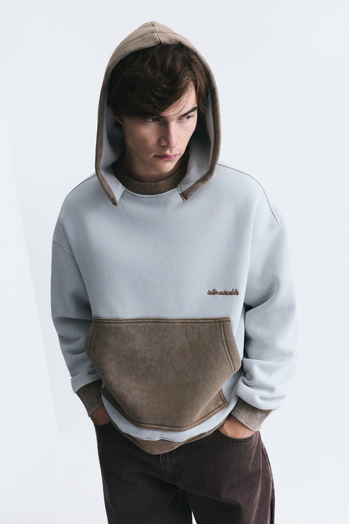 Blok Renkli Oversize Sweatshirt