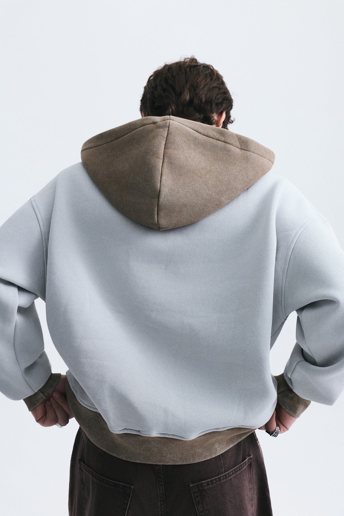Blok Renkli Oversize Sweatshirt