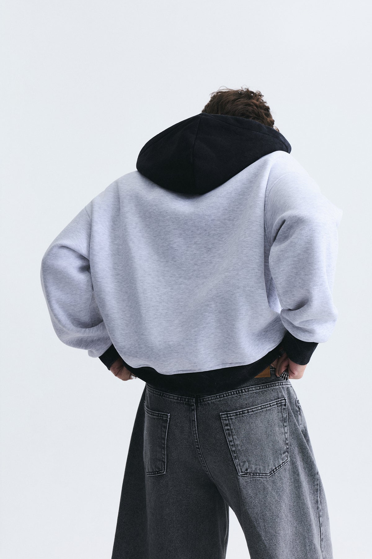 Blok Renkli Oversize Sweatshirt