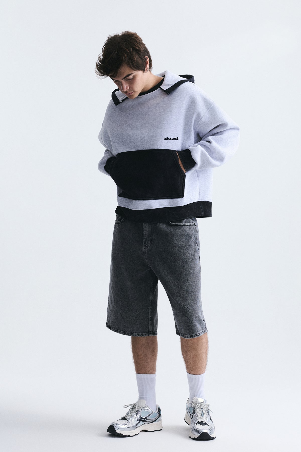 Blok Renkli Oversize Sweatshirt