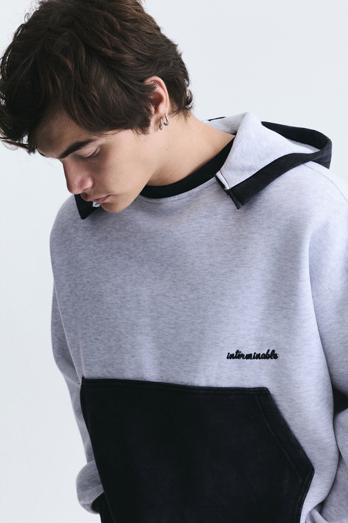 Blok Renkli Oversize Sweatshirt