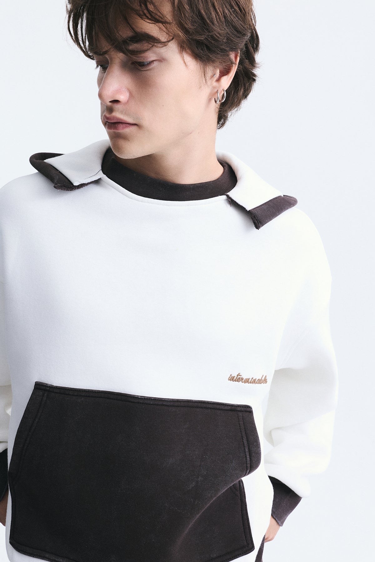 Blok Renkli Oversize Sweatshirt