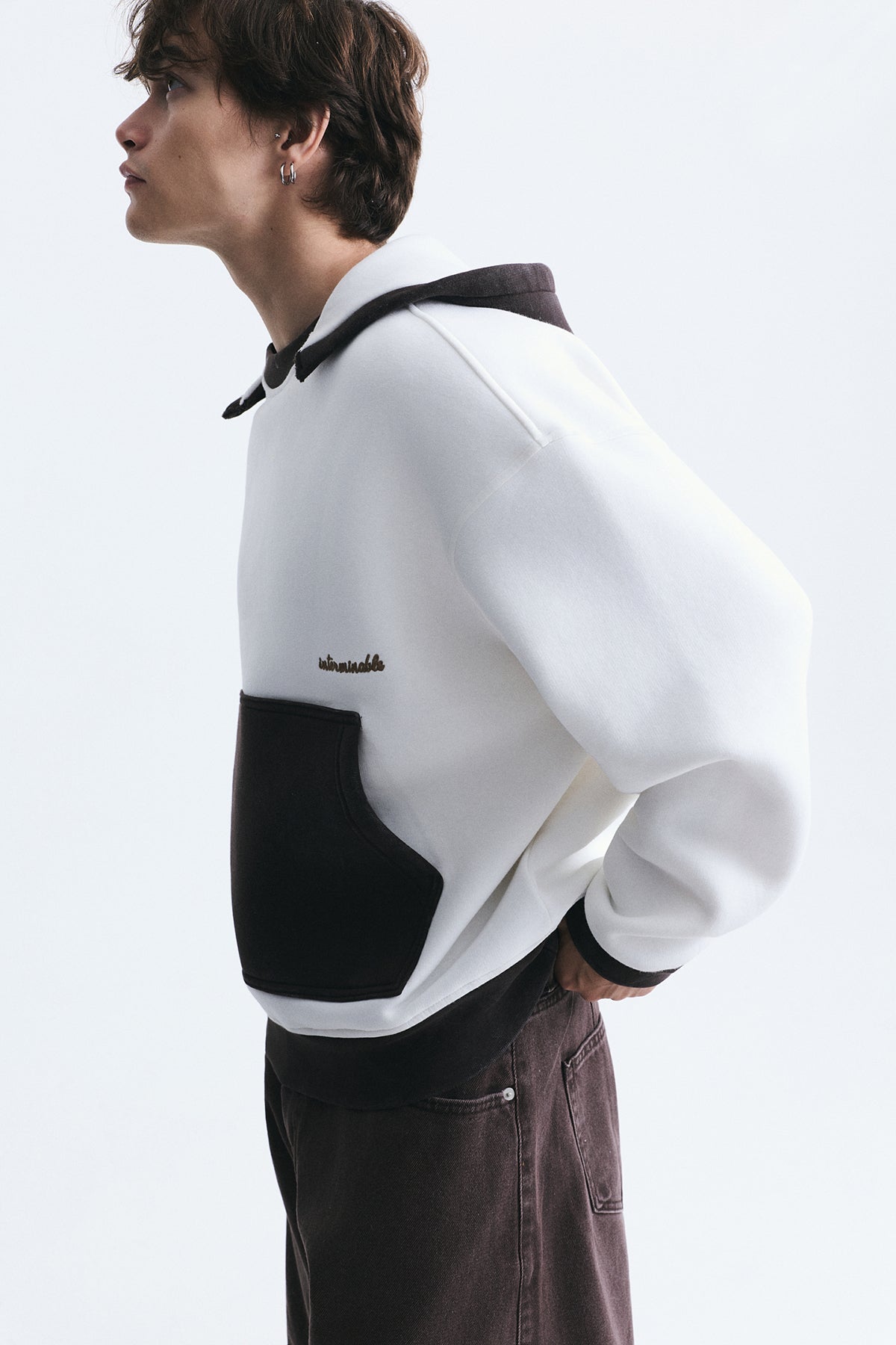 Blok Renkli Oversize Sweatshirt
