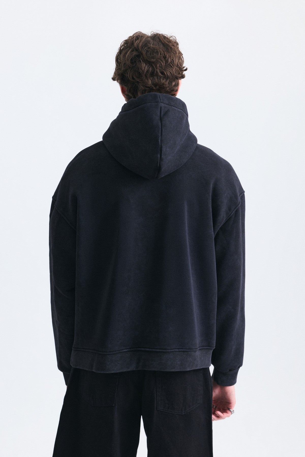 Oversize Baskılı Yıkamalı Sweatshirt