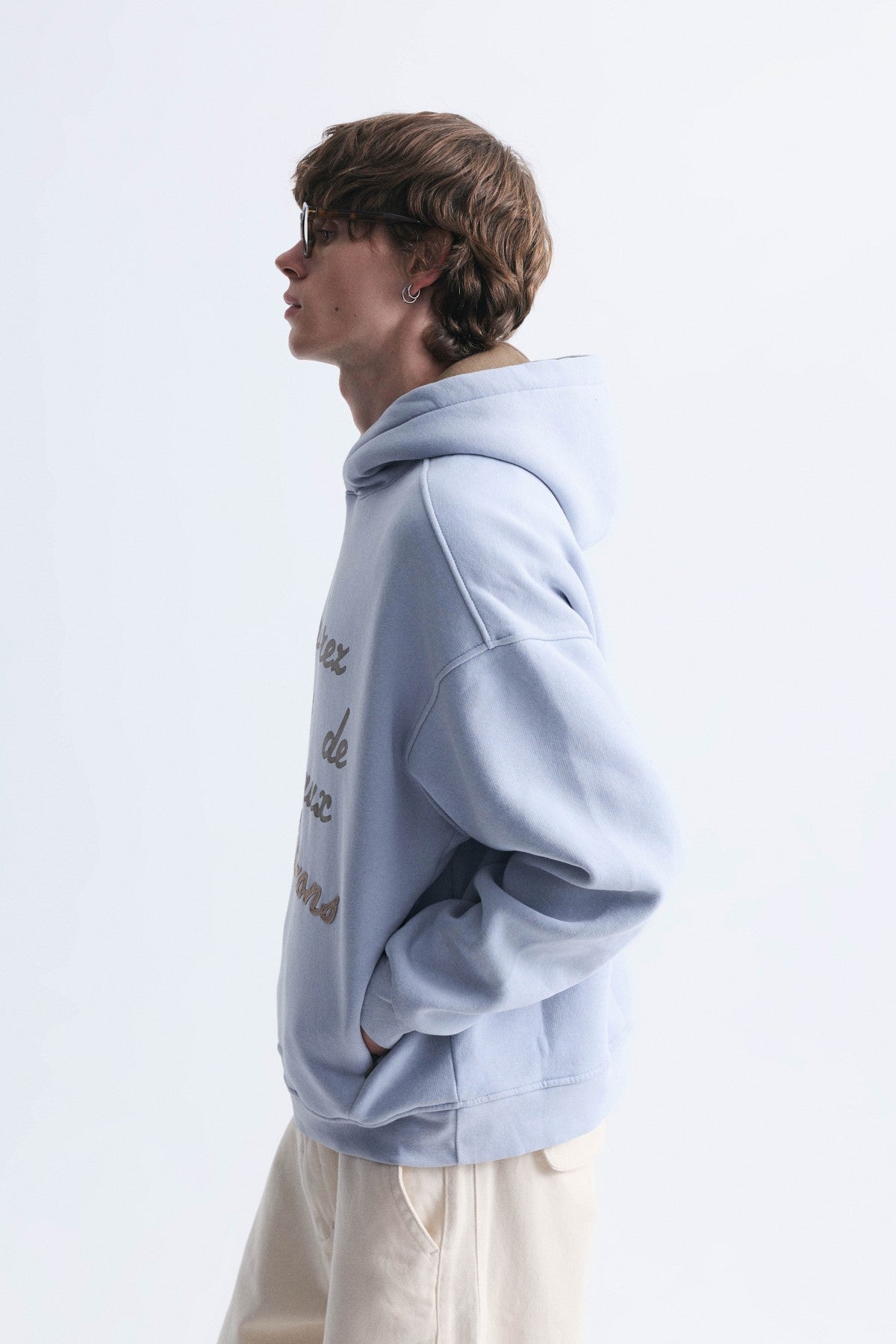 Oversize Baskılı Yıkamalı Sweatshirt