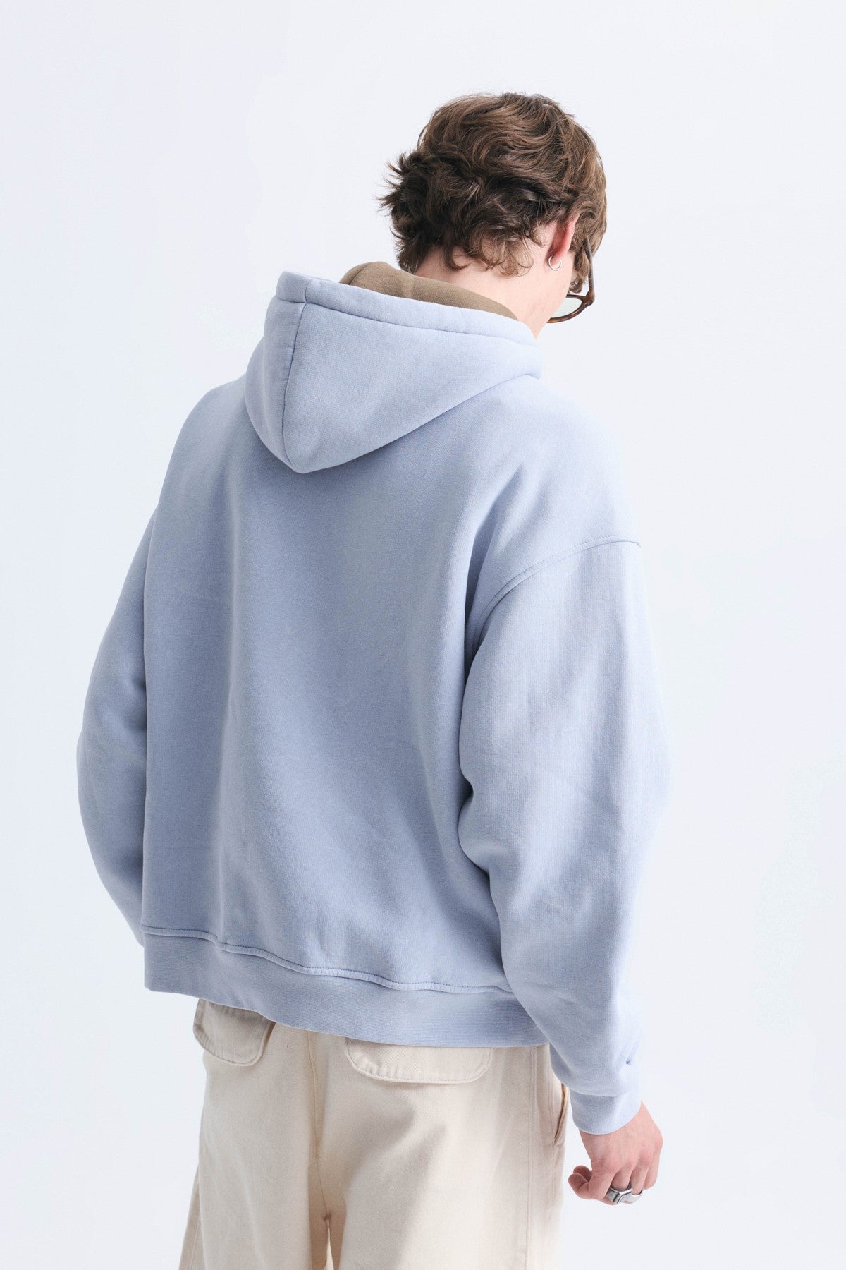 Oversize Baskılı Yıkamalı Sweatshirt