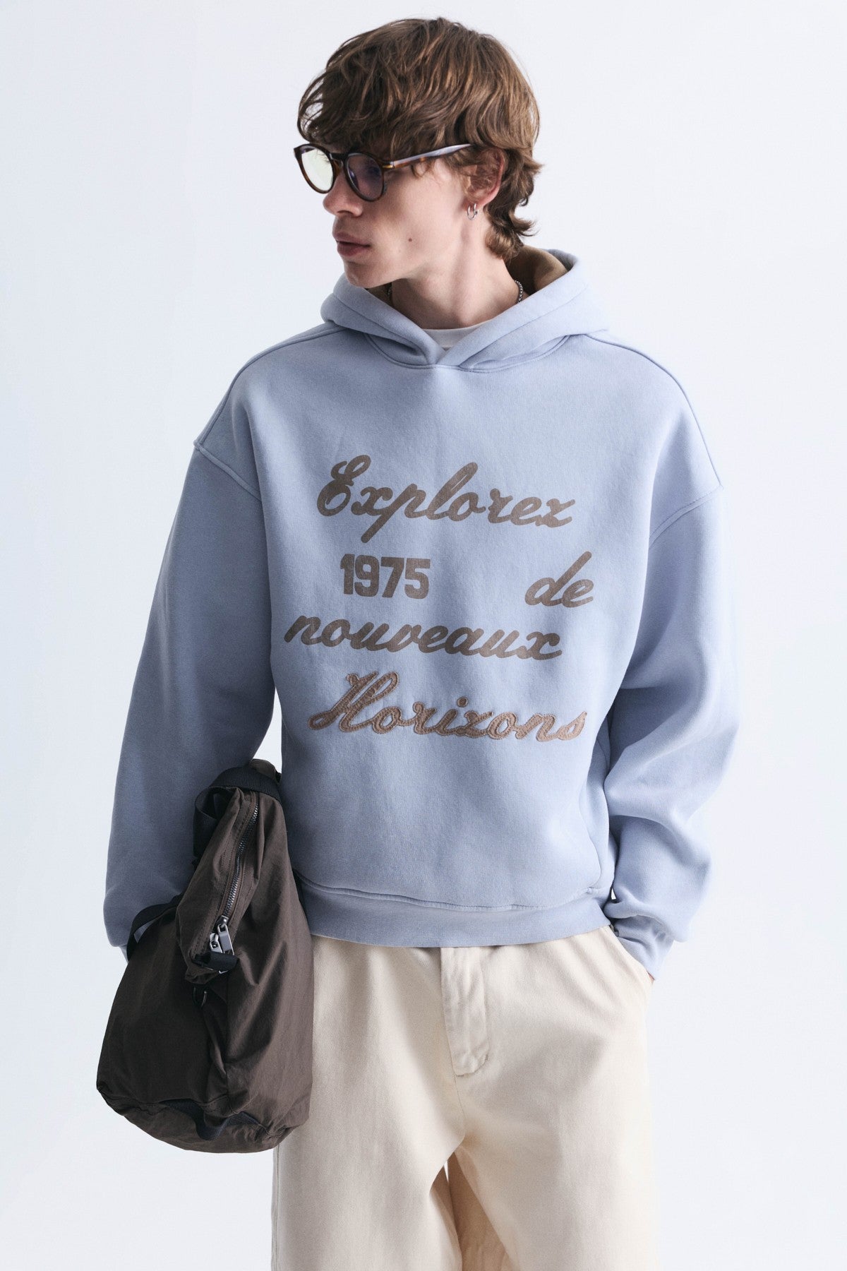 Oversize Baskılı Yıkamalı Sweatshirt