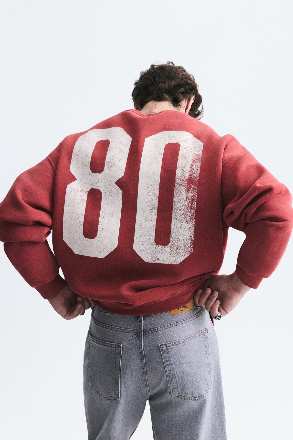 Milano Baskılı Oversize Sweatshirt