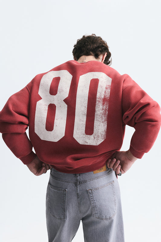 Milano Baskılı Oversize Sweatshirt