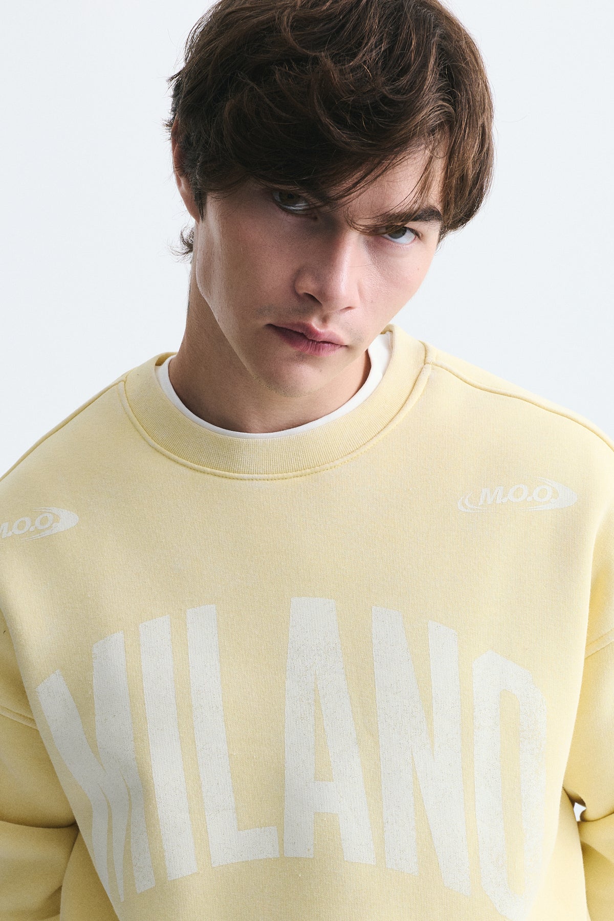 Milano Baskılı Oversize Sweatshirt