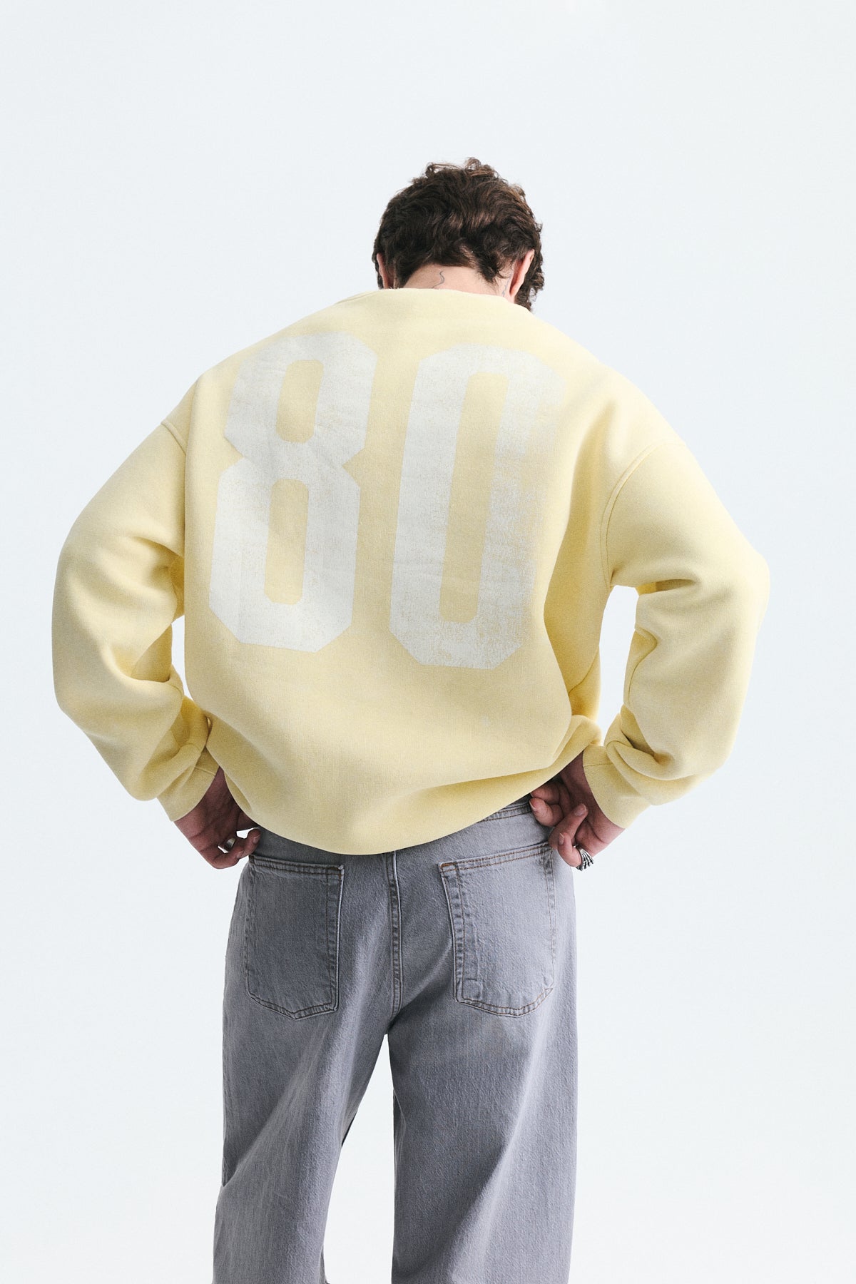 Milano Baskılı Oversize Sweatshirt