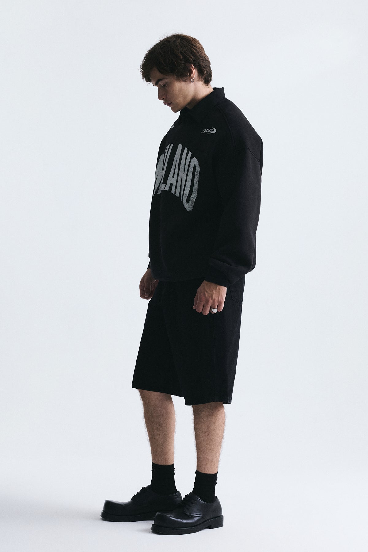 Milano Baskılı Oversize Sweatshirt