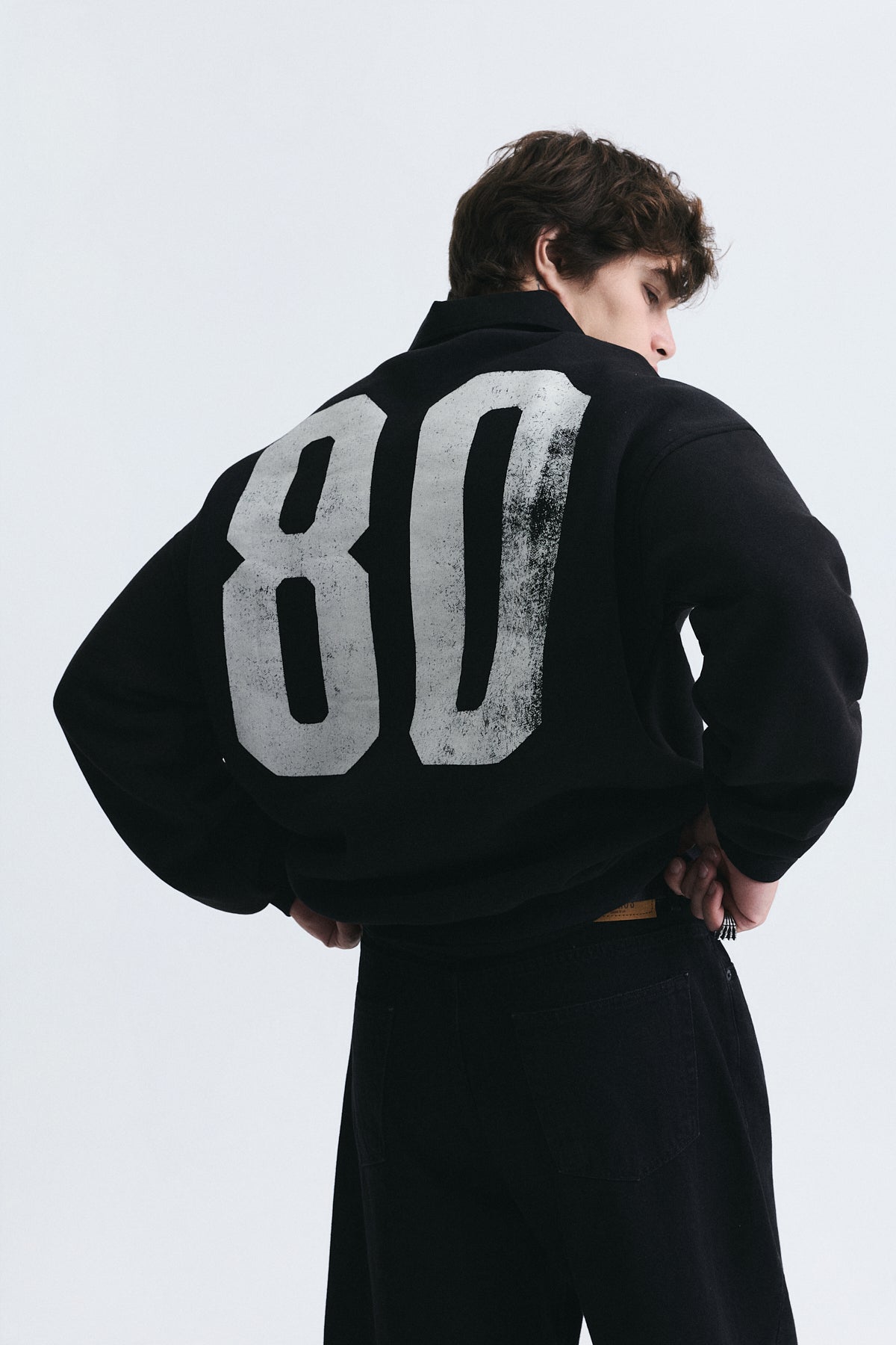Milano Baskılı Oversize Sweatshirt