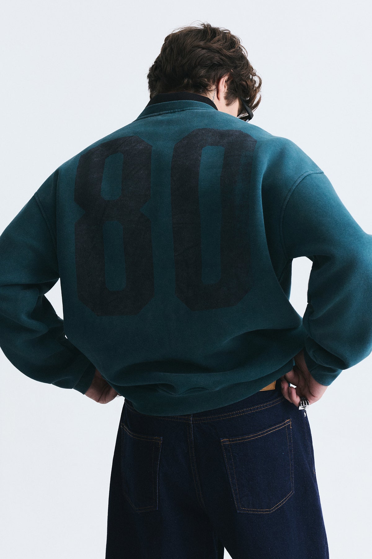 Milano Baskılı Oversize Sweatshirt
