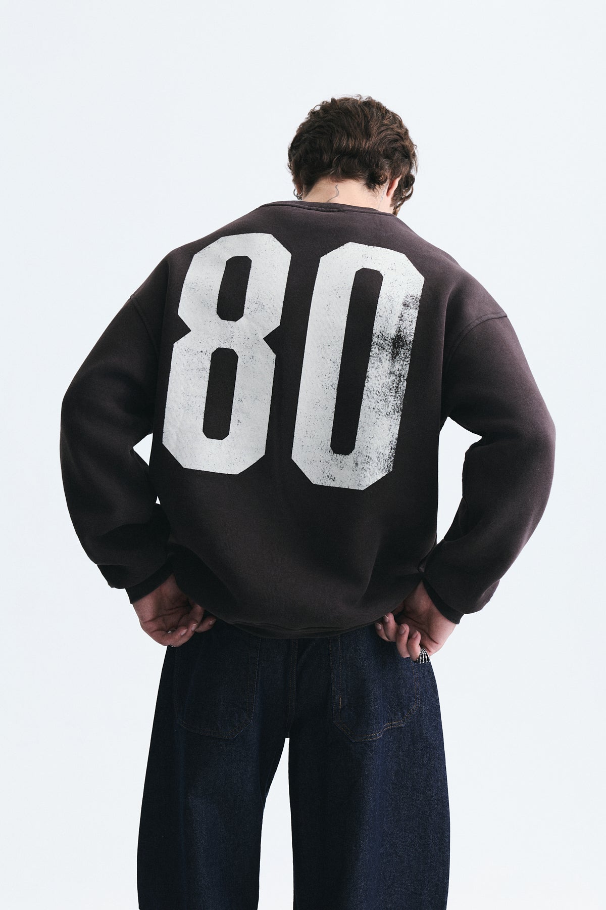 Milano Baskılı Oversize Sweatshirt