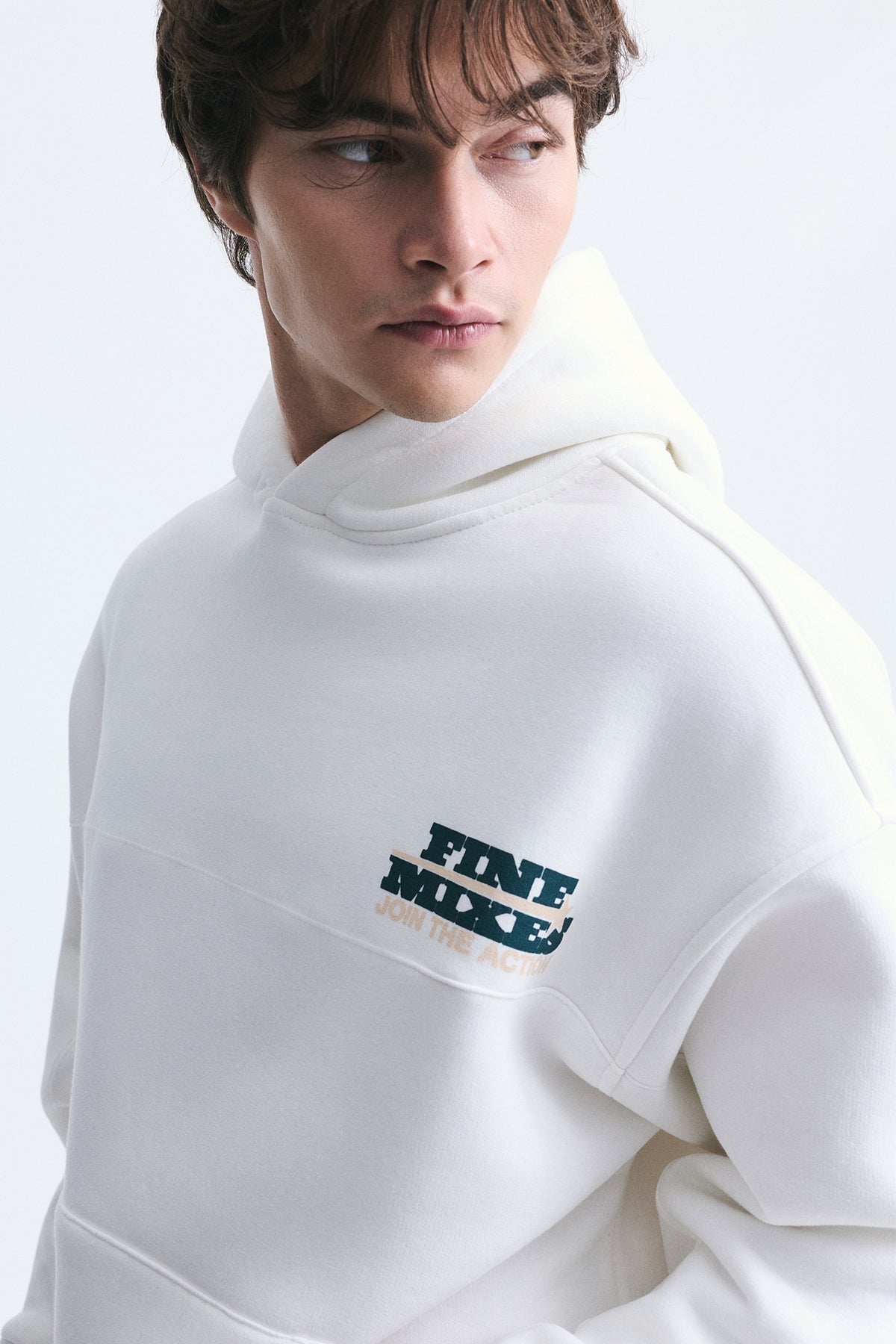 Oversize Yıkamalı Kapüşonlu Sweatshirt