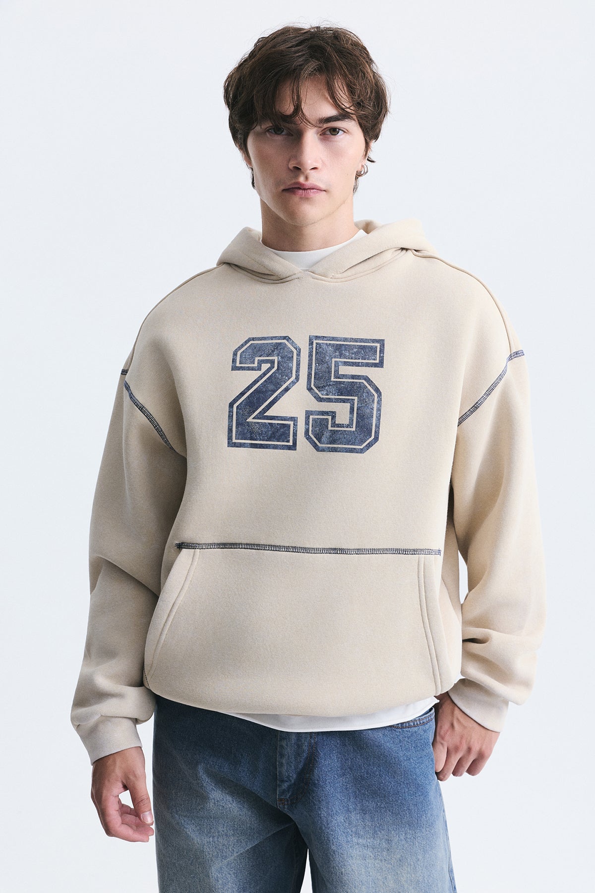 Baskılı Oversize Sweatshirt